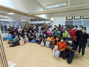 กิจกรรมฝึกอบรมการช่วยชีวิตขั้นพื้นฐาน (Basic Life Support Training) ให้นักศึกษาพิการทางการได้ยิน